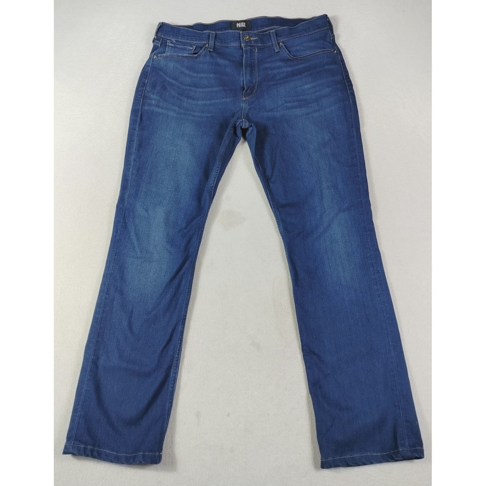 Paige Federal Jeans Mens‎ 36 Blue Medium Wash Slim Straight Stretch Denim